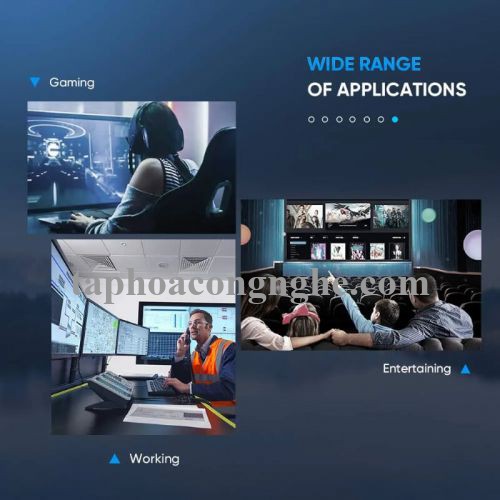 Ugreen 60270 10M Màu Đen DisplayPort 1.4 Optical fiber Male to Male cable 4K @144 Hz - 8K@ 60Hz ED027 30060270